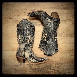 Corral Lizard-Inlay Exotic Boots